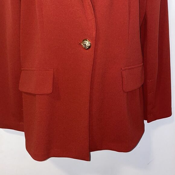 CAROLE WREN Burnt Orange Career Blazer-M - Picture 3 of 9